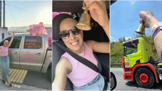Carla Dias celebra o fim da quimioterapia e transforma a estrada num desfile de amor