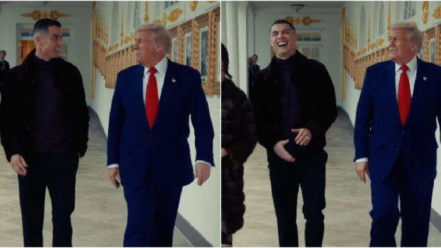 Casa Branca divulga imagens do encontro entre Cristiano Ronaldo e Donald Trump