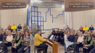 Coro de Santo Amaro de Oeiras surpreende Nuno Markl com versão personalizada de Jingle Bells