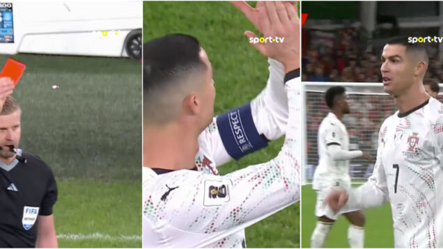 Cristiano Ronaldo é expulso por agressão