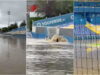 Estádio do Estoril ficou transformado numa piscina devido à chuva