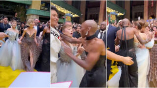 Influencer enfrenta multa após invadir red carpet e agarrar Ariana Grande