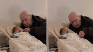 Internet derrete com vídeo de Ruy de Carvalho a conhecer o bisneto recém-nascido