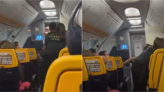 Lutadora de MMA provoca incidente grave em voo da Ryanair e é detida à chegada