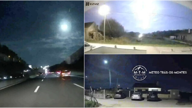 Os melhores vídeos do meteoro que iluminou o céu de Portugal