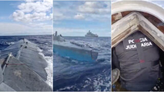 PJ divulga imagens do narcossubmarino que transportava toneladas de droga rumo à Europa