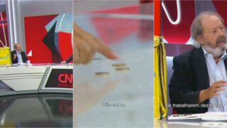 Pacheco Pereira levou mala da Glovo para a CNN Portugal em defesa dos estafetas