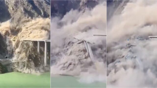 Ponte recém-inaugurada na China desaba sem causar vítimas graças a alerta prévio