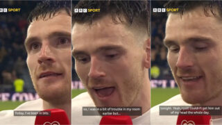 Robertson emociona-se após apuramento da Escócia