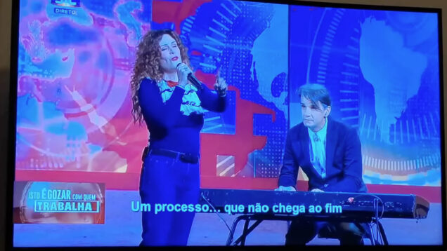 Sónia Tavares cantou tema inspirado em José Sócrates