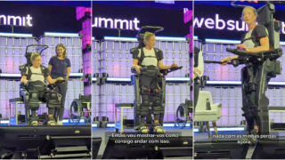 Tenista paraolímpica volta a andar com exoesqueleto revolucionário apresentado na Web Summit