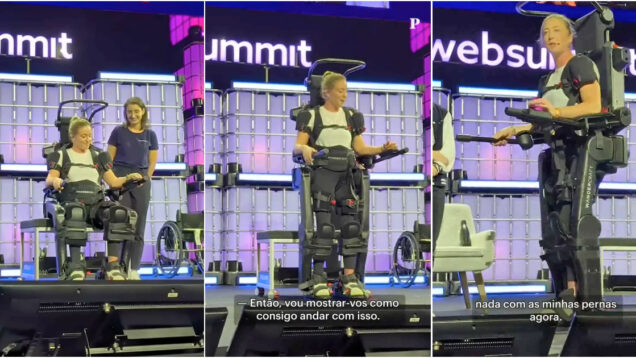 Tenista paraolímpica volta a andar com exoesqueleto revolucionário apresentado na Web Summit