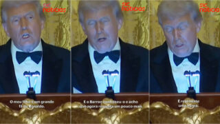 Trump brinca com Cristiano Ronaldo e diz que o seu filho Barron “o respeita mais agora”