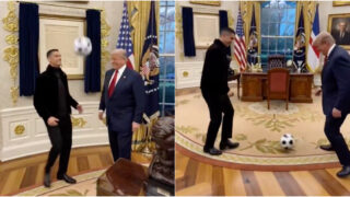 Trump recorre à Inteligência Artificial para dar toques com Cristiano Ronaldo