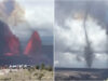 vídeo mostra fenómeno raro de tornado formado por cinzas vulcânicas