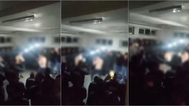 Candidatos à PSP filmados em combate de boxe dentro da escola de Torres Novas