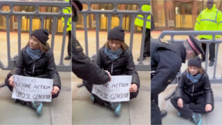 Greta Thunberg detida em Londres durante protesto pró Palestina
