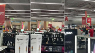 Homem com martelo destrói televisões e computadores na Worten do NorteShopping