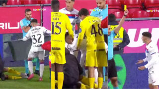 Jogador do Gil Vicente roubou maca aos bombeiros e acabou com cartão amarelo