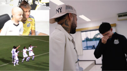 Neymar reencontra 13 anos depois o “menino da dancinha” que venceu a leucemia 1