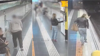 Polícia de folga salta para os carris e salva jovem no Metro de Barcelona