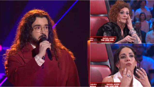 Rafael volta a emocionar no The Voice agora com “Louca” de Gisela João