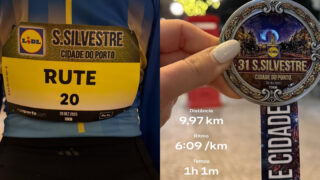 Rute Cardoso correu a São Silvestre do Porto com o número 20
