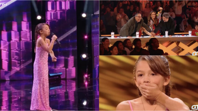 Menina de 8 anos recebeu botão dourado dos 4 jurados no Got Talent Portugal