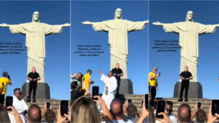Toy atravessou o Atlântico e surpreendeu com atuação improvisada no Cristo Redentor