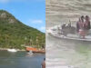 Barco turístico “pirata” atropela casal que namorava numa moto de água no Brasil