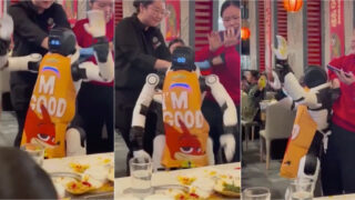 Robô perde o controlo em restaurante e cria momento insólito à frente dos clientes