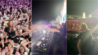 David Guetta emociona-se ao ver filha no meio da multidão no Coachella