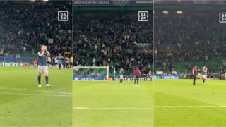 Gyökeres deu a volta ao estádio para agradecer aos adeptos do Sporting