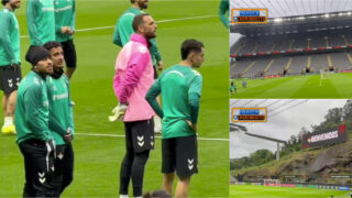 Jogadores do Betis ficaram impressionados com o Estádio Municipal de Braga