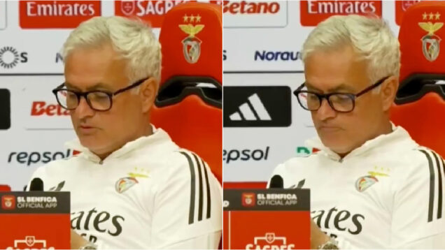 José Mourinho “adia” início da conferência para ler as notícias