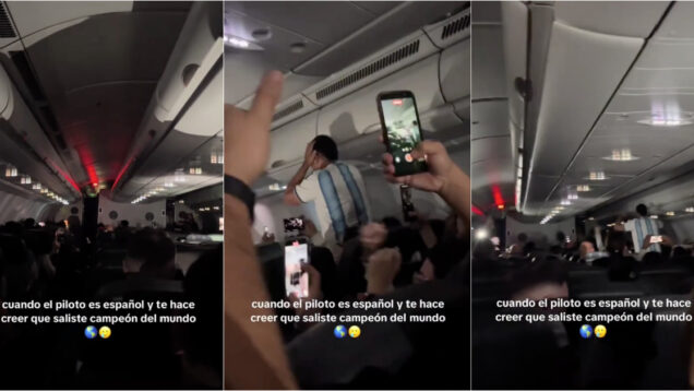 Piloto espanhol enganou passageiros argentinos com falso resultado da final do Mundial
