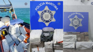 Polícia Marítima apreende 2,1 toneladas de cocaína ao largo de Troia