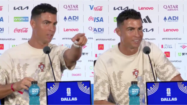 Ronaldo desafiou jornalista que o critica a fazer uma pergunta na conferência de imprensa
