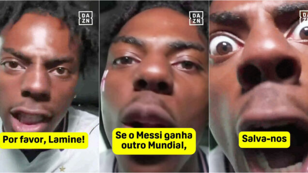 Speed faz pedido desesperado a Lamine Yamal em nome dos fãs de Cristiano Ronaldo