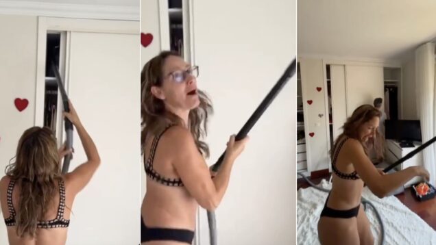 fernanda-serrano-em-biquini-faz-caca-a-lagarto-em-casa-com-aspirador