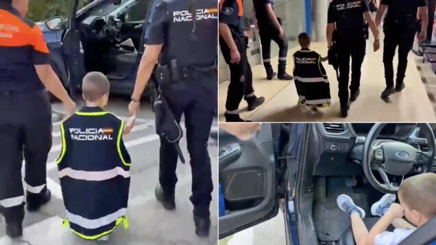 menino-cego-de-4-anos-conquista-os-coracoes-da-policia-em-espanha