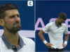 Djokovic não contém as lágrimas durante derrota surpreendente na 1 ronda do US Open