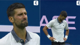Djokovic não contém as lágrimas durante derrota surpreendente na 1 ronda do US Open
