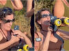 Mulher prepara verdadeiro arsenal para fotografar o eclipse mas nada correu como esperado