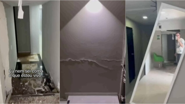 Turista português mostra como ficou o hotel onde estava alojado após o sismo na Colômbia