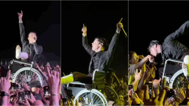 Yungblud fez crowdsurfing numa cadeira de rodas em Vilar de Mouros após acidente de mota