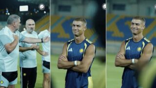 ronaldo-regressa-aos-treinos-do-al-nassr-com-o-anel-de-casamento-no-dedo-e-receb