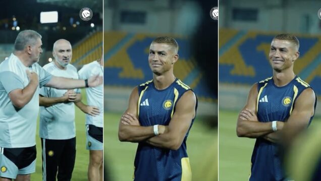 ronaldo-regressa-aos-treinos-do-al-nassr-com-o-anel-de-casamento-no-dedo-e-receb
