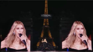 Céline Dion surpreende ao cantar “I’m Alive” junto à Torre Eiffel num evento da L’Oréal