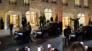 Céline Dion surpreende fãs em Paris ao subir para um carro e cantar na rua